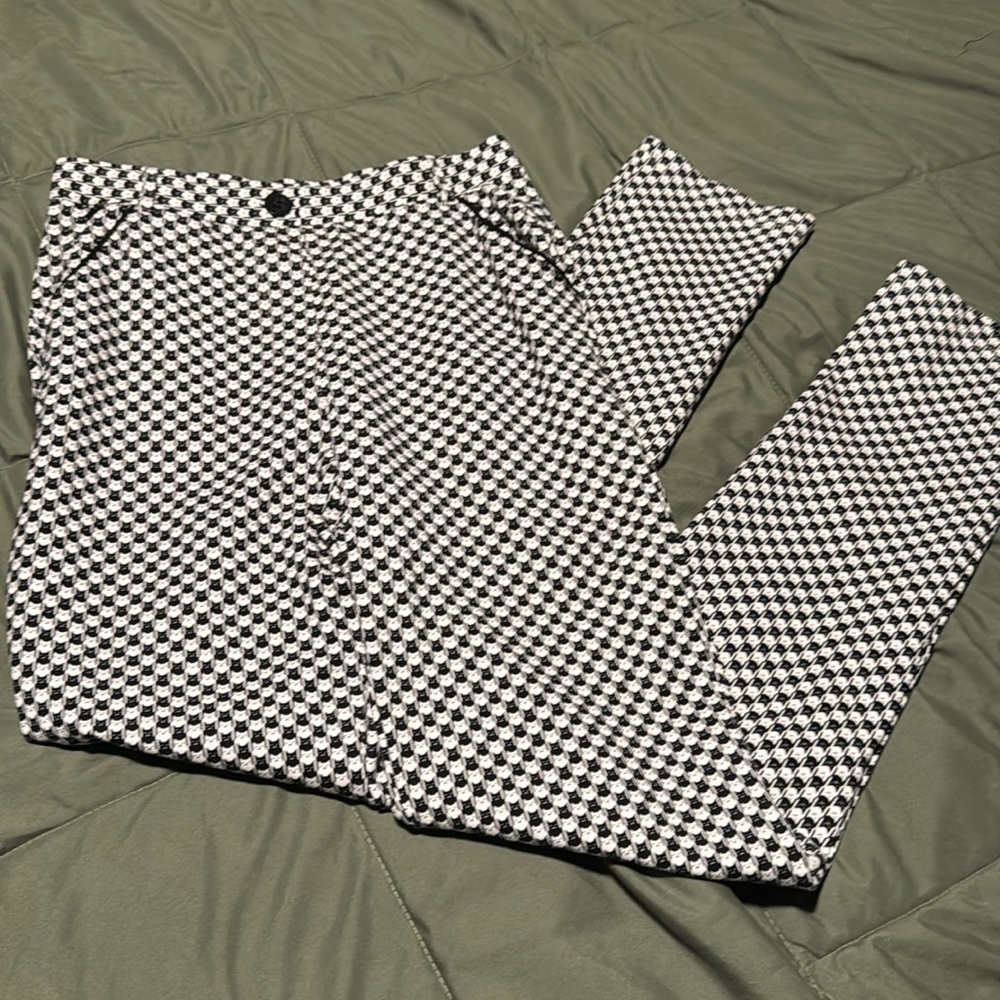 Betabrand Yoga Dress Pants with cute Cat design